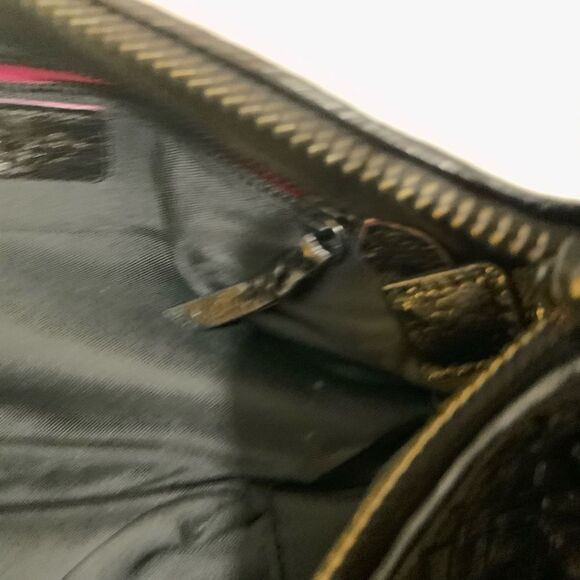 Elliot Lucca Braided Leather Small Shoulder Bag Purse - Picture 9 of 9